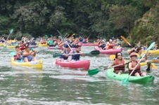 Actividades de piragüismo en Tinamayor